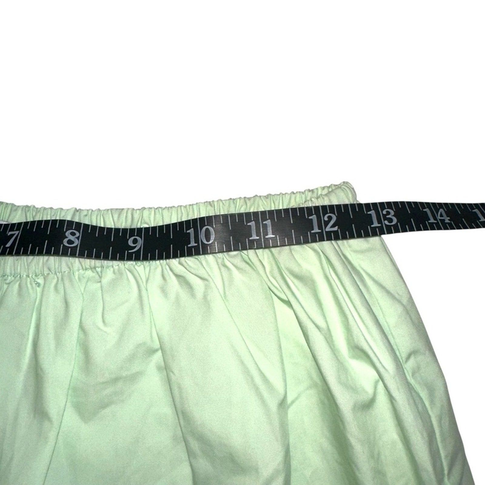 Nwt Allina Liu Cap Bloomers Green Ruffle Hem Shorts Xs — image 6 of 8